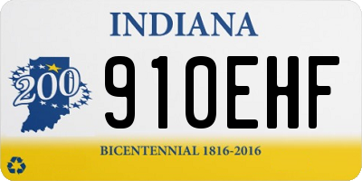 IN license plate 910EHF