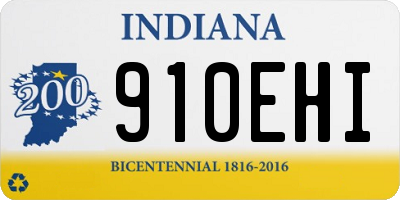 IN license plate 910EHI