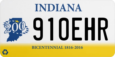 IN license plate 910EHR