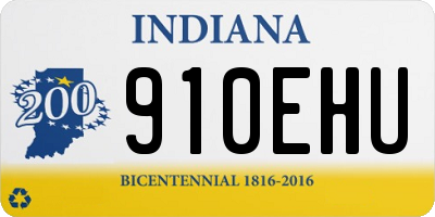 IN license plate 910EHU