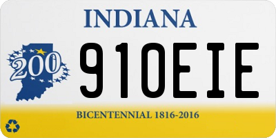 IN license plate 910EIE