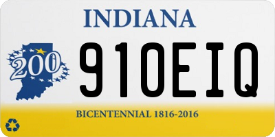 IN license plate 910EIQ