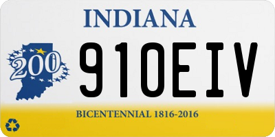 IN license plate 910EIV