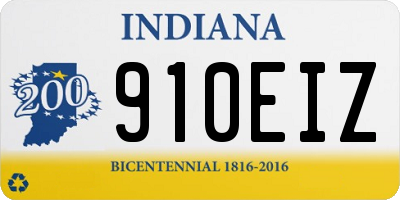 IN license plate 910EIZ