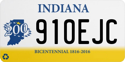 IN license plate 910EJC