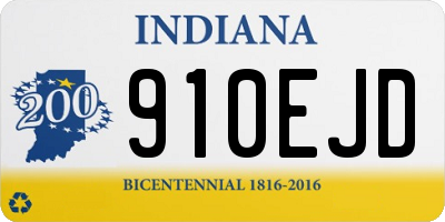 IN license plate 910EJD