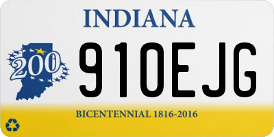 IN license plate 910EJG
