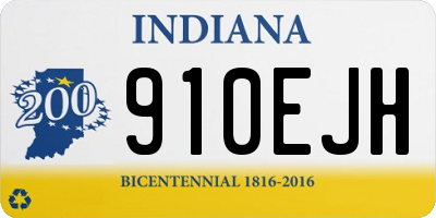 IN license plate 910EJH