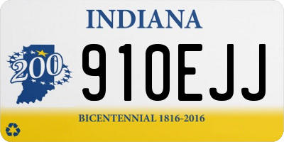 IN license plate 910EJJ