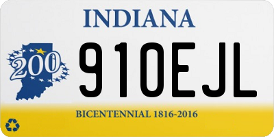 IN license plate 910EJL