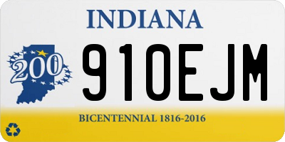 IN license plate 910EJM