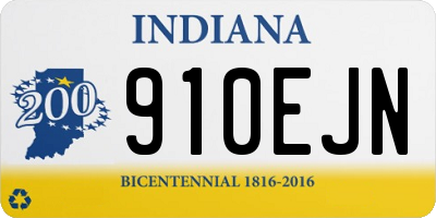 IN license plate 910EJN