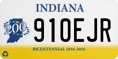IN license plate 910EJR