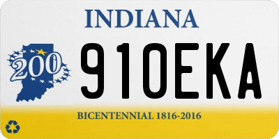 IN license plate 910EKA