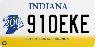 IN license plate 910EKE