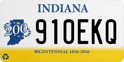 IN license plate 910EKQ