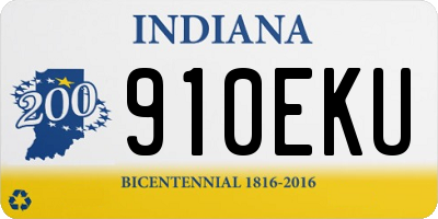IN license plate 910EKU