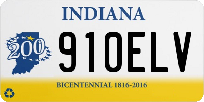 IN license plate 910ELV