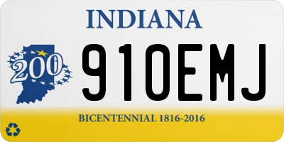IN license plate 910EMJ