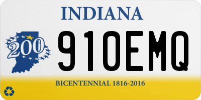 IN license plate 910EMQ