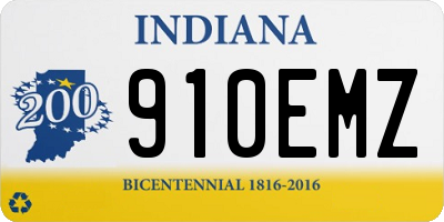 IN license plate 910EMZ