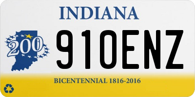 IN license plate 910ENZ