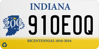IN license plate 910EOQ
