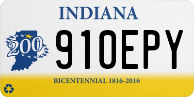 IN license plate 910EPY