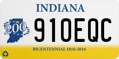 IN license plate 910EQC