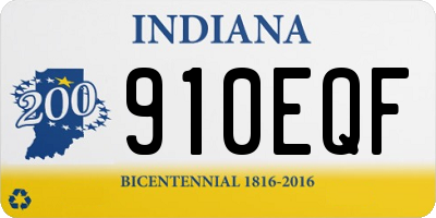 IN license plate 910EQF