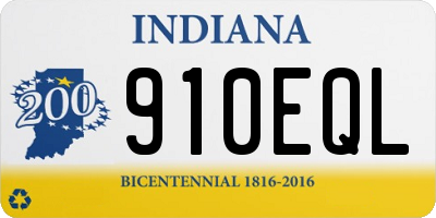 IN license plate 910EQL