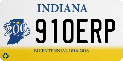 IN license plate 910ERP