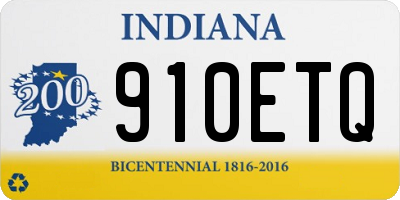 IN license plate 910ETQ
