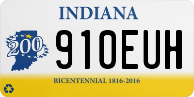 IN license plate 910EUH