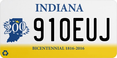 IN license plate 910EUJ