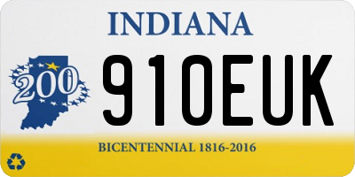 IN license plate 910EUK