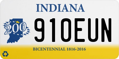 IN license plate 910EUN