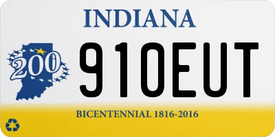 IN license plate 910EUT