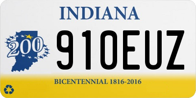 IN license plate 910EUZ