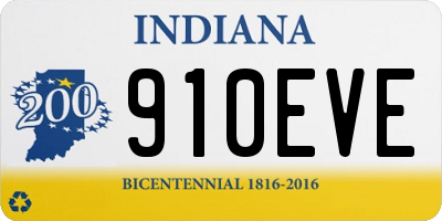 IN license plate 910EVE