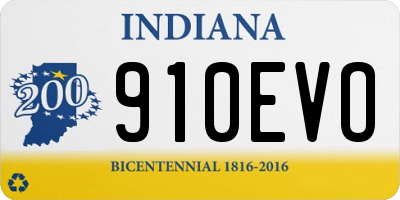 IN license plate 910EVO