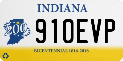IN license plate 910EVP