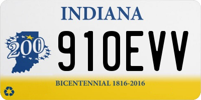 IN license plate 910EVV
