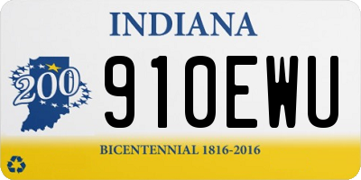 IN license plate 910EWU