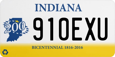 IN license plate 910EXU