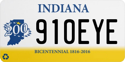 IN license plate 910EYE