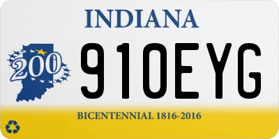 IN license plate 910EYG