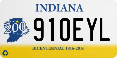 IN license plate 910EYL