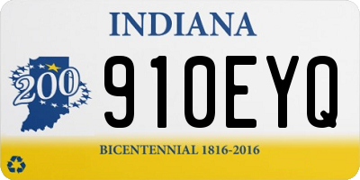 IN license plate 910EYQ