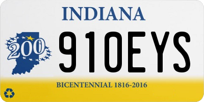 IN license plate 910EYS